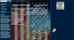 Desktop Screenshot of mattersofprinciple.com