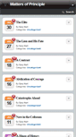 Mobile Screenshot of mattersofprinciple.com